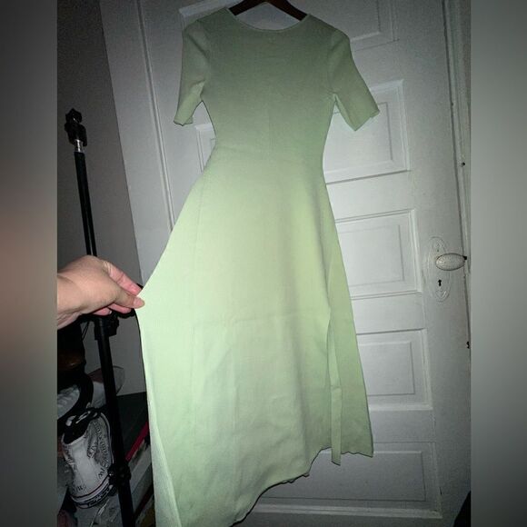 MAJE NWT Ribbed Tie Back Midi Dress Size Large - Picture 6 of 16